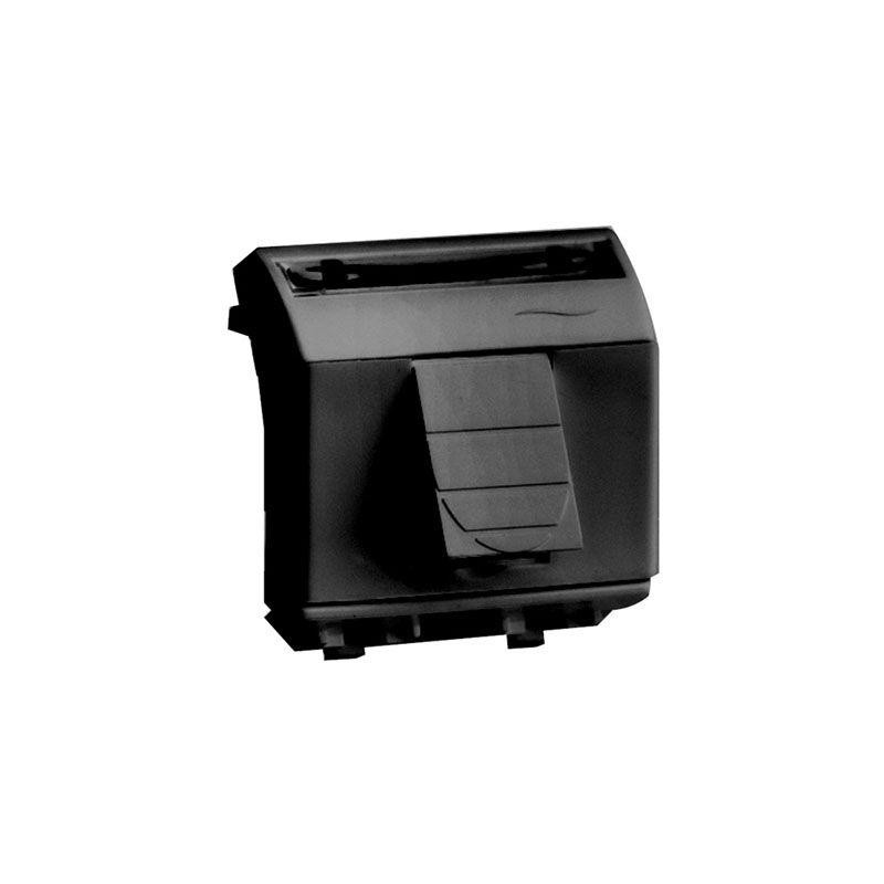 Розетка компьютерная СП 2мод. Brava RJ45 кат.5E экранир. черн. DKC 77450N