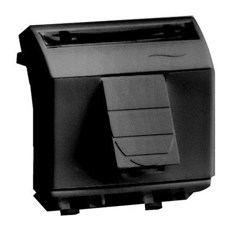 Розетка компьютерная СП 2мод. Brava RJ45 кат.5E экранир. черн. DKC 77450N