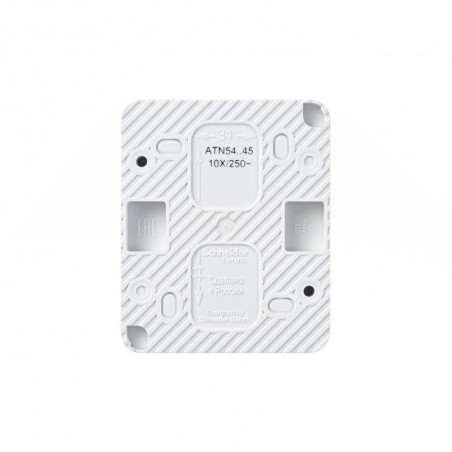 Розетка 1-м ОП AtlasDesign Profi54 16А IP54 250В с заземл. защ. шторки бел. SE ATN540145