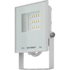 Прожектор светодиодный 90 133 OFL-20-6K-WH-IP65-LED 20Вт 6000К IP65 1600лм бел. ОНЛАЙТ 90133