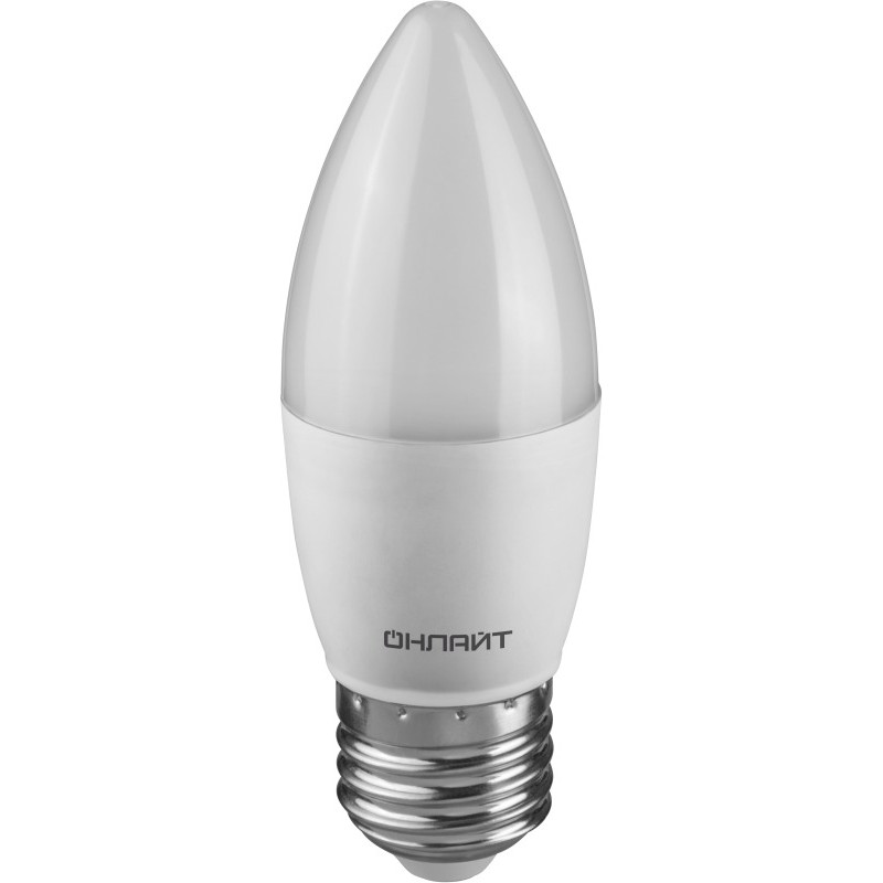 Лампа светодиодная 90 610 OLL-C37-10-230-2.7K-E27-FR-PACK3 ОНЛАЙТ 90610