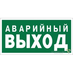 Знак безопасности BL-2915B.E23 "Аварийный выход" Белый свет a16657