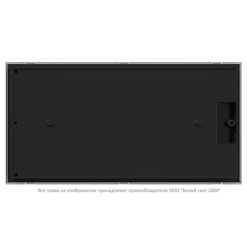 Оповещатель пожарный световой BS-IDON-10-F1-12 Black Белый свет a32119