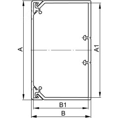 Кабель-канал 100х40 L2000 пластик TA-GN DKC 01782