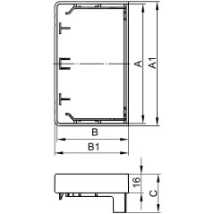Заглушка для кабель-канала LAN 200х80 DKC 00882