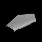 Крышка для угла горизонтального 45град. осн.50 "ПЛЮС" KGLplus45-50 INOX304 КМ PL6508