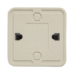 Розетка 1-м ОП Рим 16А IP20 с заземл. бел. EKF ENR16-028-10