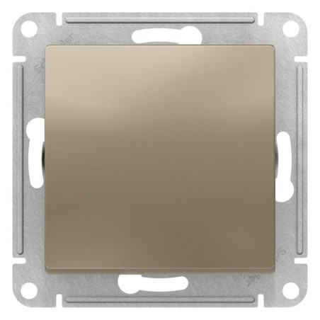 Выключатель 1-кл. AtlasDesign 2-п. 10А мех. шампань SE ATN000521