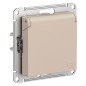Розетка AtlasDesign 16А IP20 с заземл. защ. шторки с крышкой механизм песочн. SE ATN001246 Розетка AtlasDesign 16А IP20 с заземл. защ. шторки с крышкой механизм песочн. SE ATN001246