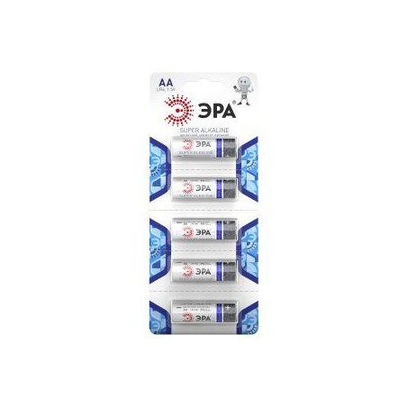 Элемент питания алкалиновый AA/LR6 LR6-5BL Strip (блист.5шт) Эра Б0014475