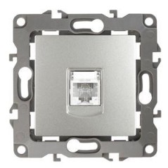 Розетка телефонная Эра12 12-3105-03 RJ11 IP20 алюм. Эра Б0014713