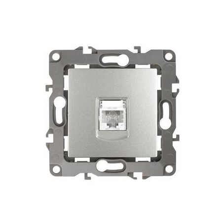 Розетка телефонная Эра12 12-3105-03 RJ11 IP20 алюм. Эра Б0014713