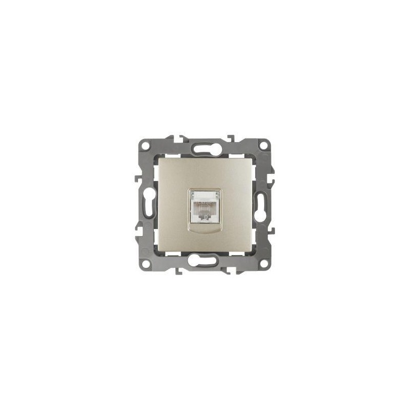 Розетка компьютерная Эра12 12-3107-04 RJ45 шампань Эра Б0014726