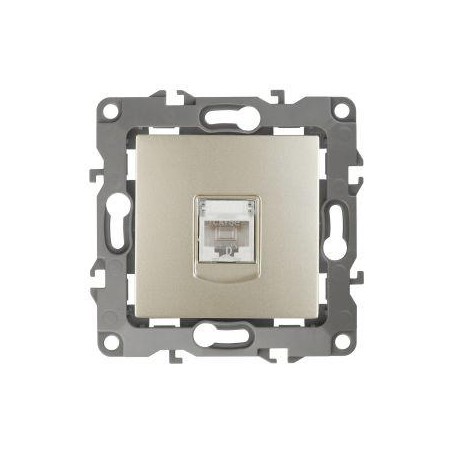 Розетка компьютерная Эра12 12-3107-04 RJ45 шампань Эра Б0014726