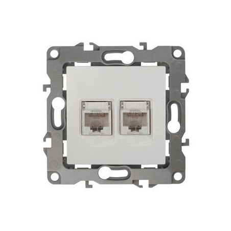 Розетка компьютерная 2-м Эра12 RJ45 12-3108-02 сл. кость Эра Б0014730