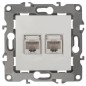 Розетка компьютерная 2-м Эра12 RJ45 12-3108-02 сл. кость Эра Б0014730 Розетка компьютерная 2-м Эра12 RJ45 12-3108-02 сл. кость Эра Б0014730