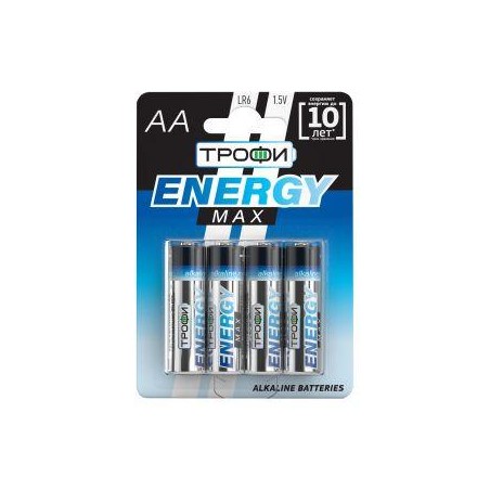 Элемент питания алкалиновый AA/LR6 LR6-4BL Ultra (блист.4шт) Трофи Б0015138
