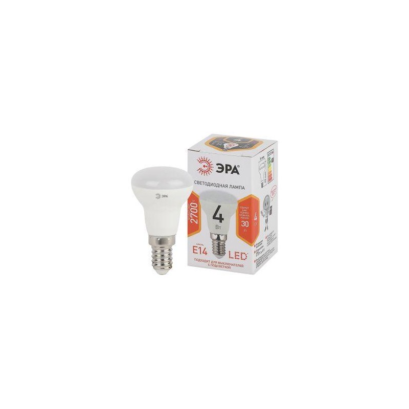 Лампа светодиодная smd R39-4w-827-E14 ЭРА Б0017225
