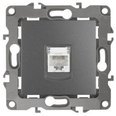 Розетка телефонная Эра12 12-3105-12 RJ11 IP20 графит Эра Б0019342