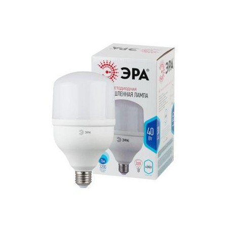 Лампа светодиодная высокомощная STD LED POWER T120-40W-4000-E27 40Вт T120 колокол 4000К нейтр. бел. E27 3200лм Эра Б0027005