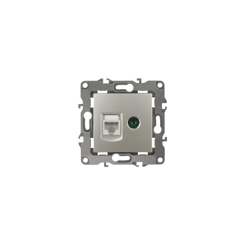 Розетка компьютерная + телевизионная Эра12 12-3110-15 RJ45 + TV IP20 перламутр Эра Б0027450