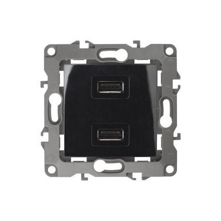 Устройство зарядное USB 12-4110-06 5В-2100мА черн. ЭРА Б0027496