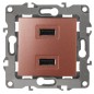 Устройство зарядное USB 12-4110-14 5В-2100мА медь ЭРА Б0027499