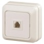 Розетка телефонная ОП Quadro 2-302-02 RJ11 IP20 сл. кость Intro Б0027662