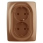 Розетка 2-м СП Эра12 12-2106-14 16А IP20 16AX 250В 2х2P+E Schuko медь Эра Б0031236 Розетка 2-м СП Эра12 12-2106-14 16А IP20 16AX 250В 2х2P+E Schuko медь Эра Б0031236