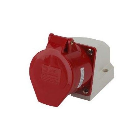 Розетка стационарная наружная 125 3Р+РЕ+N 32А 380В IP44 R(OUT)-32-3P-PE-N-IP44 ЭРА Б0032879
