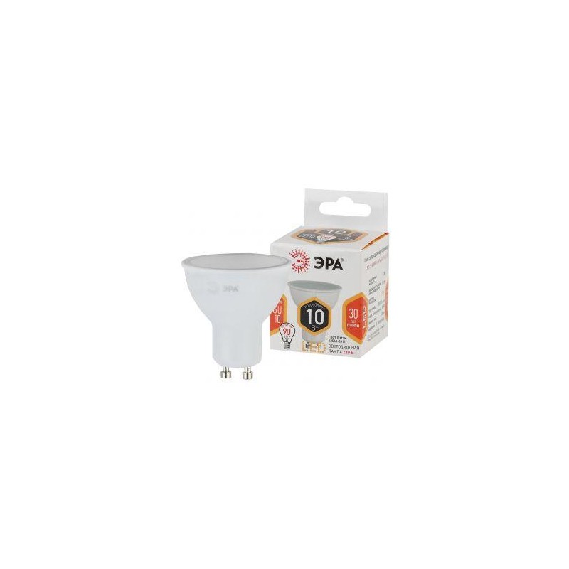 Лампа светодиодная MR16-10W-827-GU10 800лм Эра Б0032997