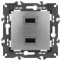 Устройство зарядное USB 14-4110-03 5В-2100мА Elegance алюм. ЭРА Б0034360
