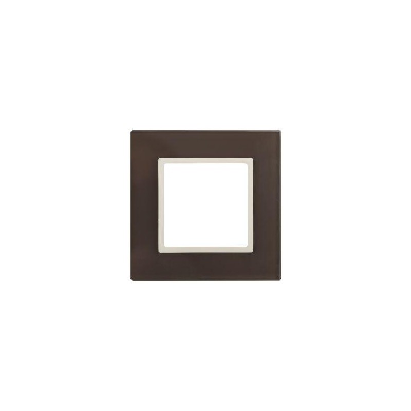 Рамка 1-м 14-5101-31 стекло Elegance мокко+сл. кость ЭРА Б0034485