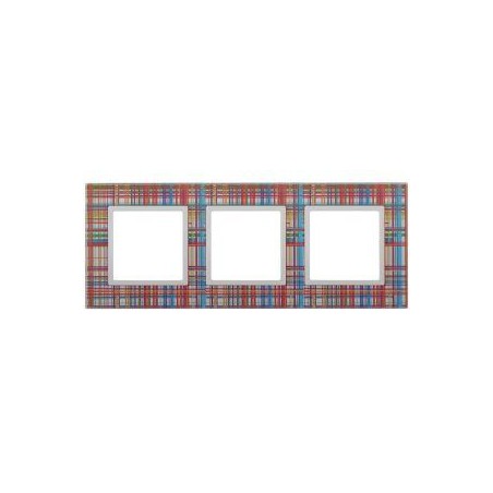 Рамка 3-м 14-5103-00 стекло Elegance прозрачный+бел. ЭРА Б0034505
