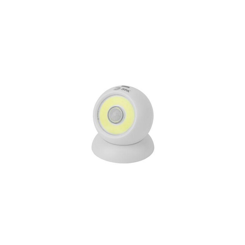 Фонарь SB-802 подсветка с датчиком движения Сфера-2 COB 3хAAA 360г магнит карт (20/80/336) ЭРА Б0036608