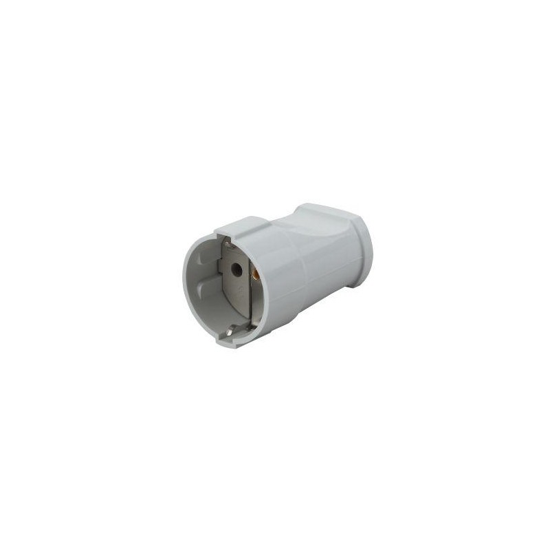 Розетка кабельная с заземл. прямая 16А бел. Rx2-W ЭРА Б0039682