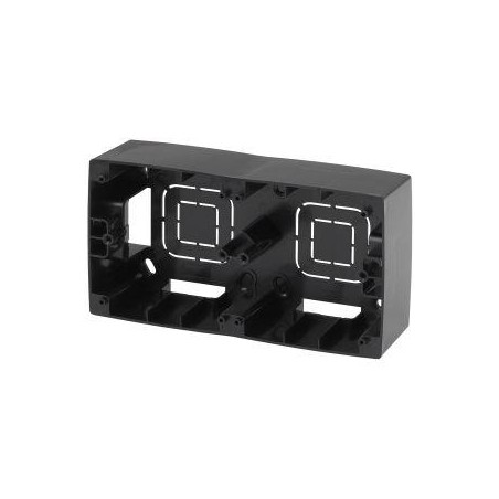Коробка наклад. монтажа 2 поста Эра12 черн. 12-6102-06 ЭРА Б0043175