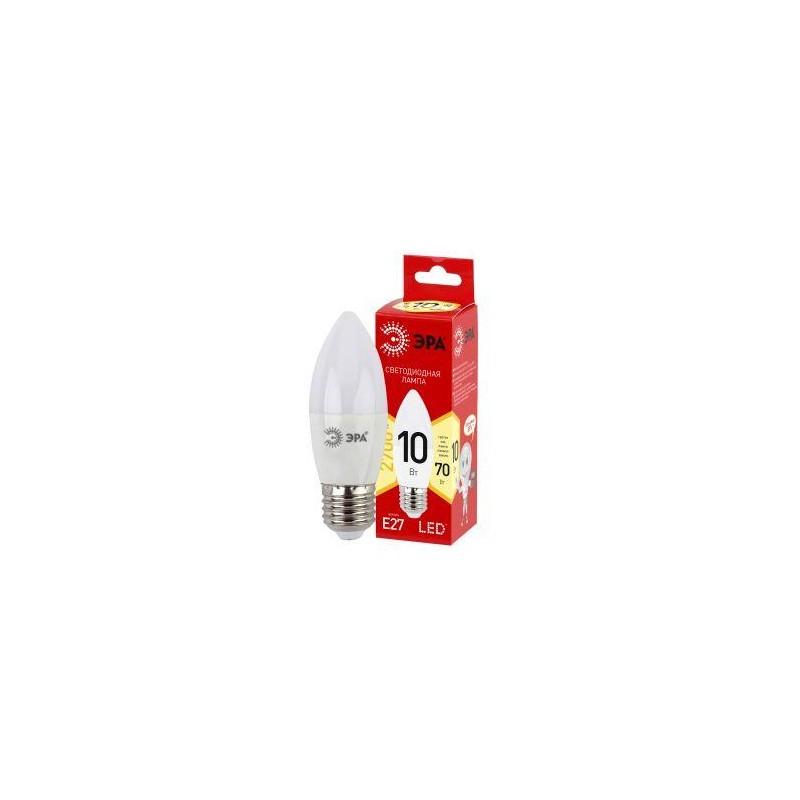 Лампа светодиодная LINE LED B35-10W-827-E27 R B35 10Вт свеча E27 тепл. бел. ЭРА Б0052377