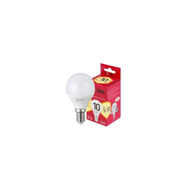 Лампа светодиодная RED LINE LED P45-10W-827-E14 R 10Вт P45 шар 2700К тепл. бел. E14 Эра Б0052378 Лампа светодиодная RED LINE LED P45-10W-827-E14 R 10Вт P45 шар 2700К тепл. бел. E14 Эра Б0052378