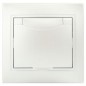 Розетка 1-м СП Plano 1-203-06 16А IP20 250В 2P+E Schuko защ. крышка перламутр Intro Б0053898