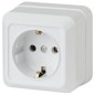 Розетка 1-м ОП Quadro 2Э-202-01 16А IP20 250В 2P+E Schuko без монтаж. лапок бел. Intro Б0053906 Розетка 1-м ОП Quadro 2Э-202-01 16А IP20 250В 2P+E Schuko без монтаж. лапок бел. Intro Б0053906