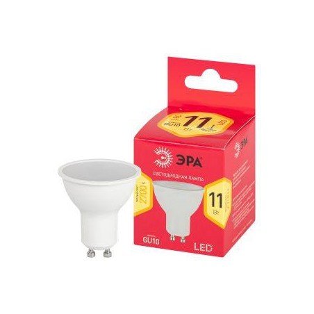 Лампа светодиодная RED LINE LED MR16-11W-827-GU10 R GU10 11Вт софит тепл. бел. свет Эра Б0056065