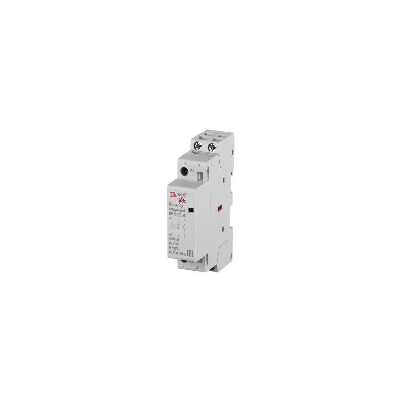 Контактор модульный КМ20-20 АС PRO NO-902-327 ЭРА Б0062261 Контактор модульный КМ20-20 АС PRO NO-902-327 ЭРА Б0062261