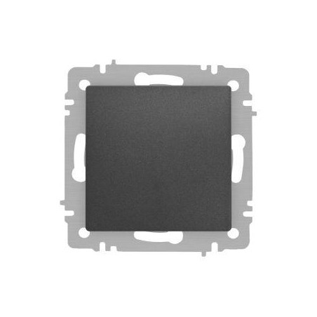 Переключатель Accent 6-103-07 10А-250В IP20 СУ Accent AL/CU графит Intro Б0063442