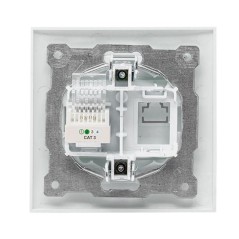 Розетка телефонная 1-м СП Валенсия RJ11 бел. PROxima EKF EWT01-034-10