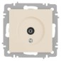 Розетка Accent 6-301-02 TV одиночная IP20 СУ сл. кость Intro Б0063605
