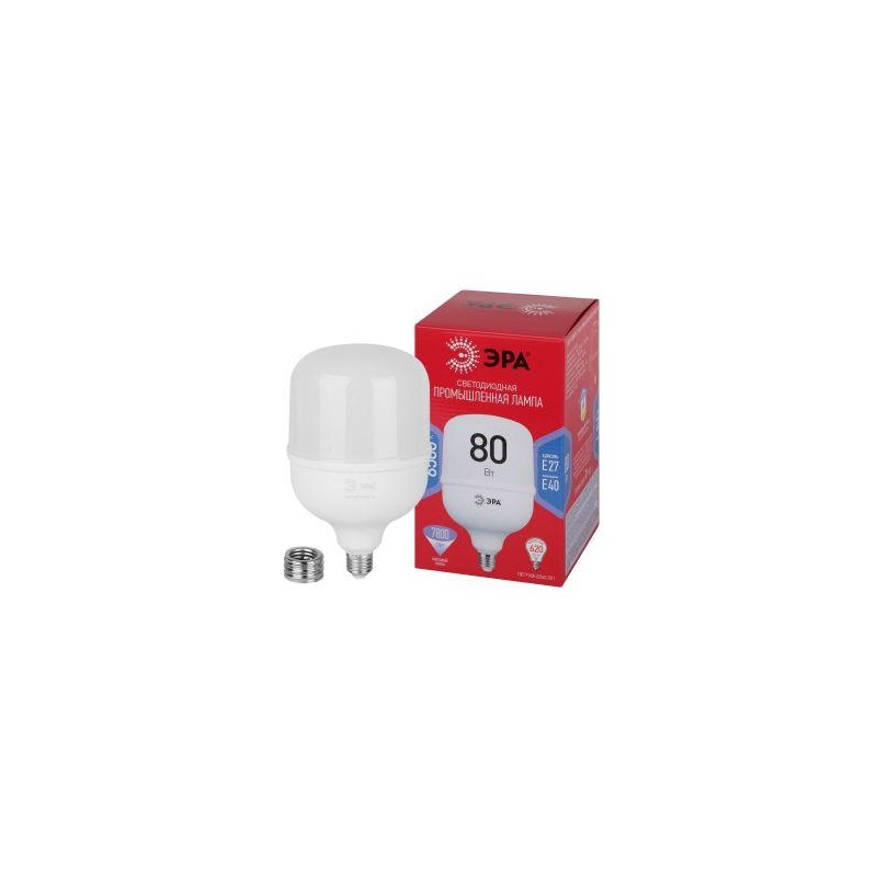 Лампа светодиодная высокомощная RED LINE LED POWER T140-80W-6500-E27/E40 R 80Вт Т140 колокол 6500К холод. бел. E27/E40 (переходн