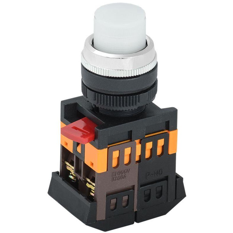 Кнопка ABLFP-22 d22мм 1з+1р 240В неон бел. IEK BBT20-ABLFP-K01 Кнопка ABLFP-22 d22мм 1з+1р 240В неон бел. IEK BBT20-ABLFP-K01