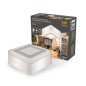 Светильник светодиодный Backlight 3+3Вт 3000К IP20 350лм d105х40мм ДБО квадрат потолочный накладной 3 режима работы GAUSS BL220