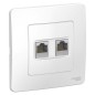 Розетка компьютерная 2-м СП Blanca RJ45 кат.5E бел. SE BLNIS045451 Розетка компьютерная 2-м СП Blanca RJ45 кат.5E бел. SE BLNIS045451